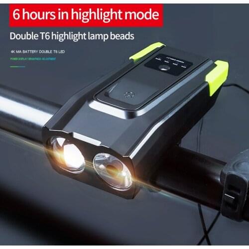 4000 mAh Waterproof Smart Sensor Bike Light USB Rechargeable 800 Lumens LED Headlight Flashlight Accessories Cycling Equipment