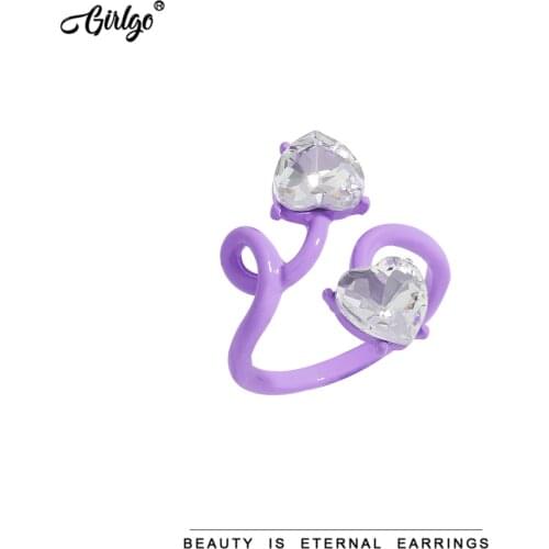 Girlgo Rings With Crystals