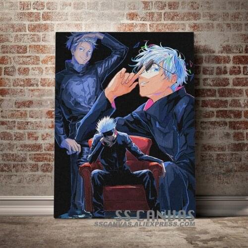 Satoru Gojo Jujutsu Kaisen Anime Canvas Painting Decor Wall Art Pictures Bedroom Study Home Living Room Decoration Prints Poster