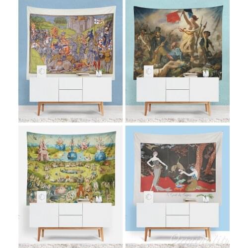 Classic Art The Garden of Earthly Delights Tapestry French Wall Hanging Home Decoration