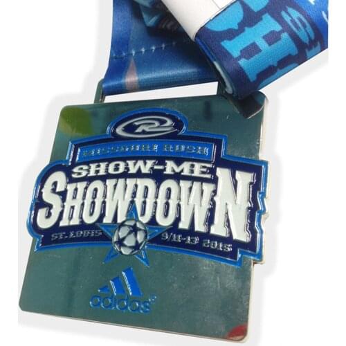 Die Casting Zinc Alloy London Party Race Medals with Shape Ribbon for Promotion