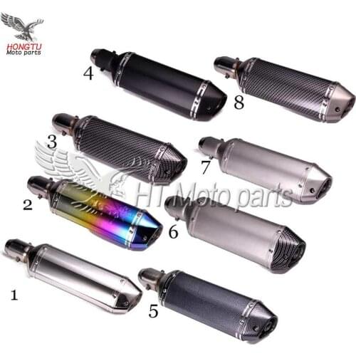 Modified motorcycle stainless steel exhaust pipe Fits For Kawasaki Honda Suzuki Yamaha MSX125 Monkey All Street Racing Scooter
