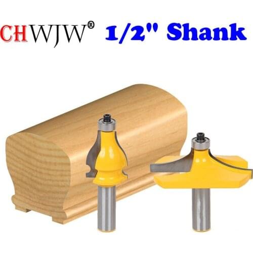 2 Bit Handrail Router Bit Set - Standard/Bead Woodworking cutter Tenon Cutter for Woodworking Tools