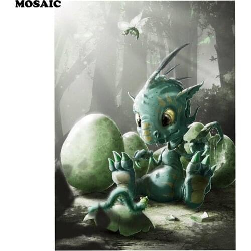 New,5D DIY Diamond Mosaic Embroidery dragon diamond painting ,rhinestone cross stitch home decoration New year gift