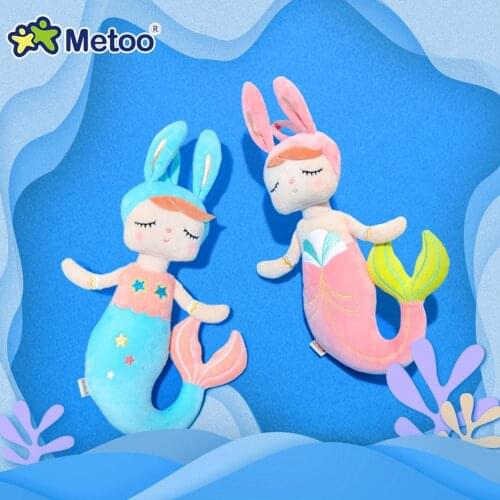 New Exquisite 38cm Metoo Plush Toys Angela Mermaid Dolls Dreaming Girl Plush Rabbit Stuffed Gift Toys for Kids