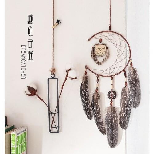 New Scandinavian Style Owl Dreamcatcher Interior house Decoration Ornaments Room Pendant Filter Monternet lover girlfriend Gift