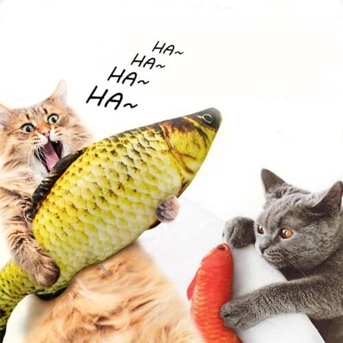 Plush creative 3D squid fish-shaped cat toy gift cute simulation fish play pet gift cat mint fish plush pet toy