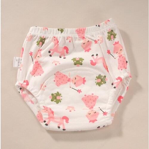 Newborn Diaper Cover Cartoon Baby Bloomers Cotton Nappies Reusable Training Panties for Kids Washable Diaper