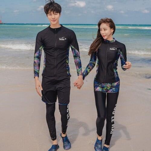 Mens Womens UPF 50+ Long Sleeve Active Rashguard 5pcs Surf Swim Dive Skins Sport Yoga Jogging Run Athletic Tracksuits Couples