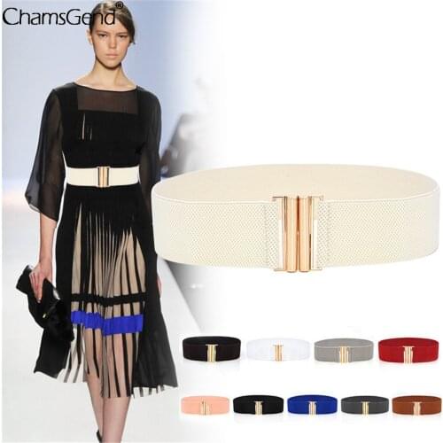 2021 New Korean Style Buckle Elastic Wide Belt Wide Cummerbund Strap Belt Waist Female Women Accessories Dropshipping