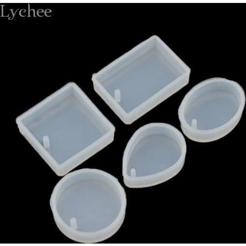 Lychee 1 Set Silicone Mold DIY Resin Jewelry Necklace Pendant Mould Cake Decorating Fondant Baking Mould Cake Decorating Tool