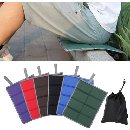 Outdoor Folding Camping Mat Picnic Moisture-Proof Hiking Sitting Mat Cushion Cotton Beach Tourist Portable Pad