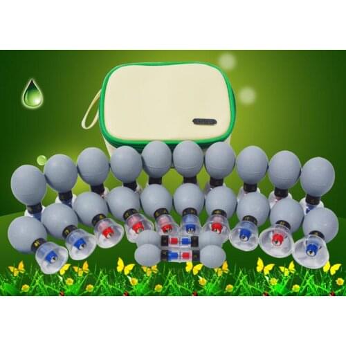 Authentic 24 pcs Haci vacuum cupping magnetic acupuncture massage needle dermal needle