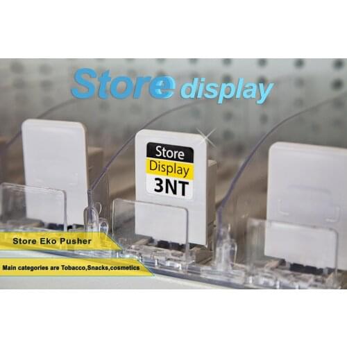 Display Plastic Shelf Cigarettes Automatic Pushing Machine In Supermarket Retail Matched