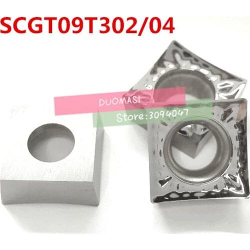 Free shipping aluminum carbide insert SCGT09T302 /SCGT09T304 ,CNC lathe tool,suitable for aluminum processing,insert SDFCR/SDJCR