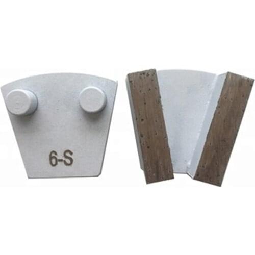 KT69 Two Pins Redi Lock Concrete Grinding Plates Diamond Polishing Disc Grinding Shoes for Concrete Terrazzo Floor 12PCS