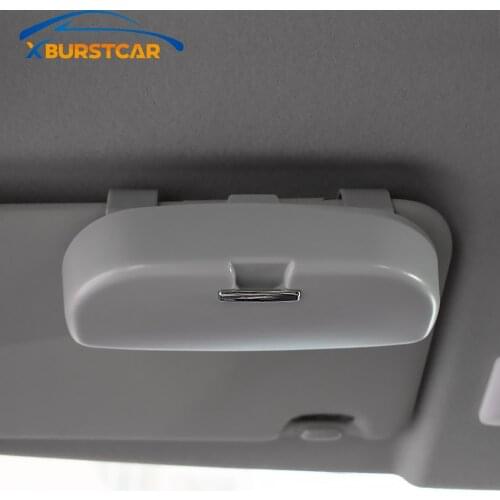 Xburstcar Car Sun Visor Glasses Case Box for Volkswagen Tiguan Passat Polo T-ROC T-cross ID3 ID4 ID6 ID 3 4 6 Golf 4 5 6 7 8