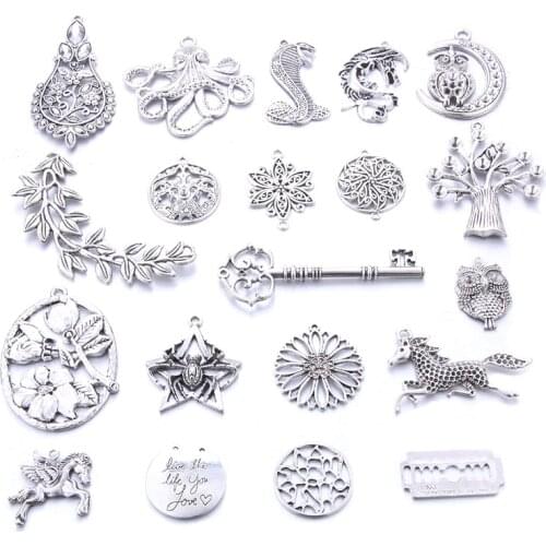 10pcs/lot Wholesale Charms Earring Antique Color Earring Connector Charms Earring Pendant Charms For Jewelry Making