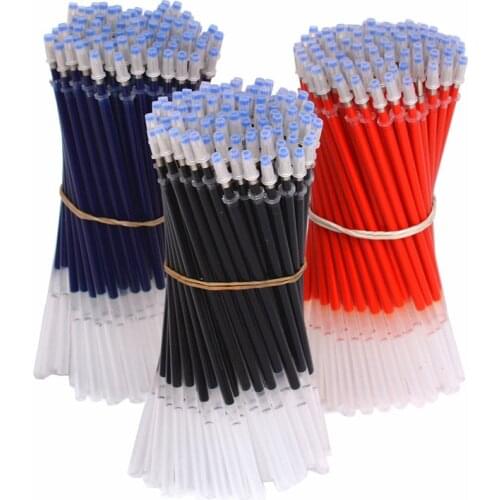20Pcs 0.38mm Gel Pen Refill Office Signature Rods Red Blue Black Ink Refill Office School Stationery Writing Supplies