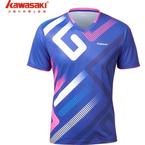 2020 Kawasaki Badminton T-Shirt Men Tennis Shirt Quick Dry Short-Sleeve Training Breathable Shirts For Male Female ST-R1222