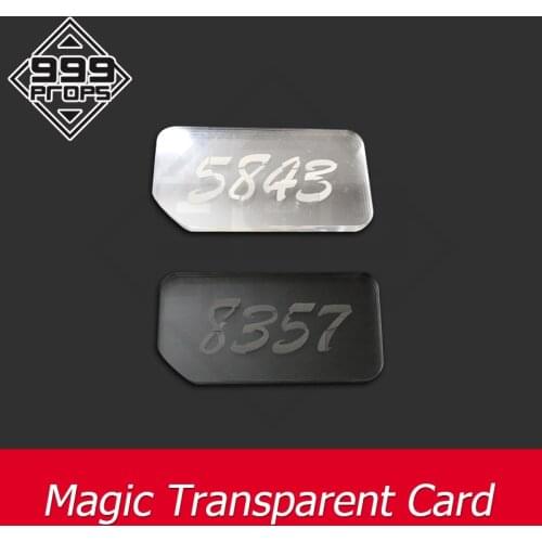 999 PROPS escape room magic clear cards put all cards together to find the clue chamber room devices room escape props factory
