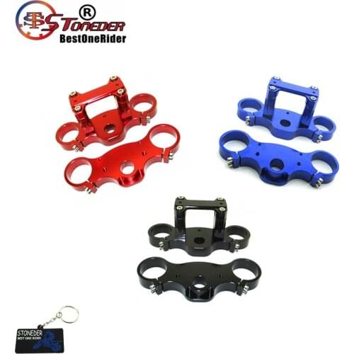 STONEDER 45/48-22mm CNC Aluminum Triple Clamp Set For Pit Dirt Bike