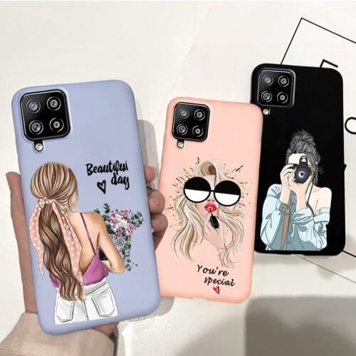 For Samsung Galaxy A42 5G Case Femal Cute Shockproof Back Cover For Samsung A32 A12 A52 5G Mobile Phone Case a 32 4G Bumper