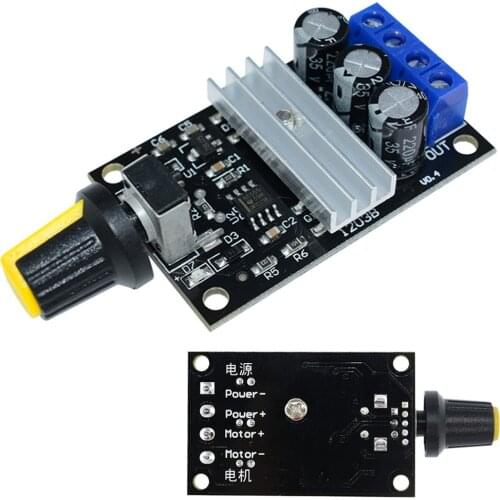 DC 6V 12V 24V 28V 3A PWM Motor Speed Controller Board 80W Regulator Adjustable Variable Speed Control With Potentiometer Switch
