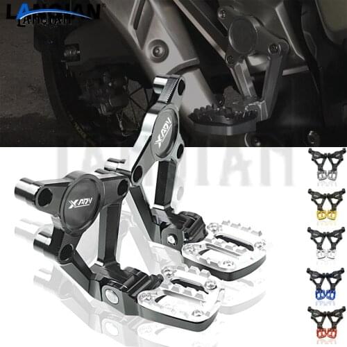For HONDA X ADV X-ADV 750 XADV750 XADV 2017 2018 Motorcycle Accessories Folding Rear Foot Pegs Footrest Passenger Rear foot Set