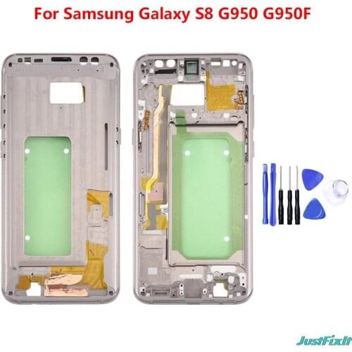For Samsung S8 S9P S9 S8Plus Housing Middle Frame Bezel Plate Cover Repair For Samsung Galaxy S9 S9Plus S8 S8 Plus Cover
