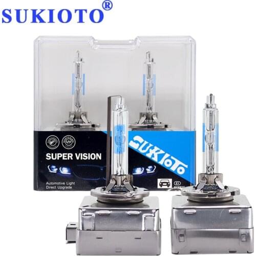 SUKIOTO 2PCS OEM New 35W 55W HID Bulbs Xenon D1S D2S D3S D4S Xenon Standard 5500K White Auto Headlight D1 D2 D3 D4 Auto Headlamp