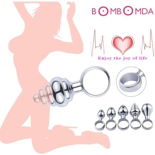 Metal Anal Plug Prostate Massager Anal Extender Dildo Butt Plug G spot Stimulator Anus Dilation Anal Bead For Men Women Sex Shop