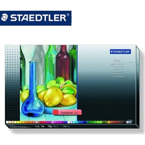 STAEDTLER 2430 C48 karat 48color Chalk set Round Shape 65x10mm Oil Pastel for Artist Students Drawing Pen School Stationery