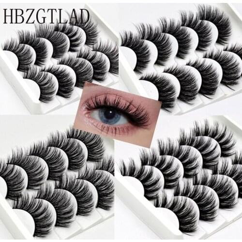 NEW Eyelashes 3d Mink Lashes Natural Long 1/2 Box Mink Eyelashes 1cm-1.5cm 3d False Eyelashes Full Strip Lashes Thick Long