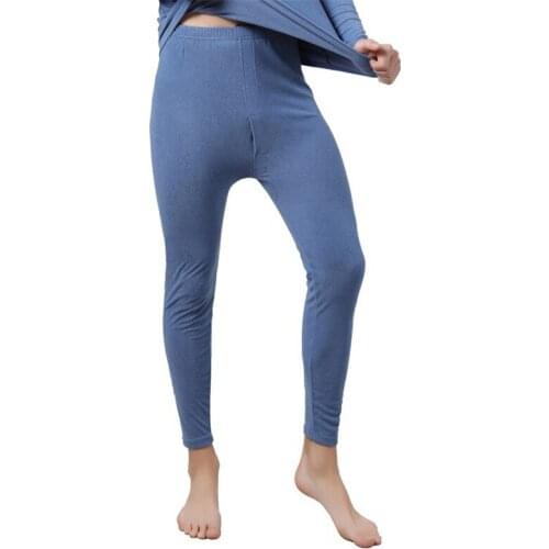 Autumn Winter Mens Thermal Underwear Bottoms Mens Leggings Stretch Cotton Long Johns Warm Underwears Plus Size Man Clothing