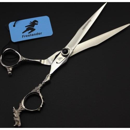 Hairdressing scissors 7.0 inch 440c japanese steel Tail dragon handle scissors barber tools hair cutting scissors