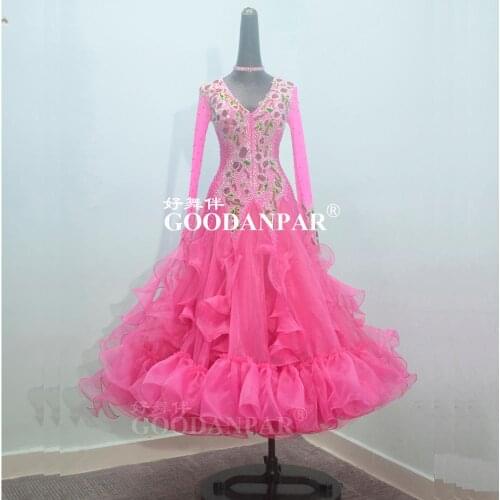 Ballroom Dance Dresses modern dress New High Quality Sexy Women Ladies Standard Ballroom Dance Dress Long Sleeve Custom