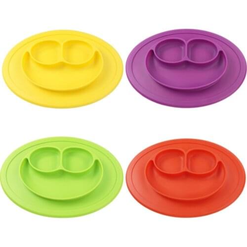 Silica gel one-piece meal pad meal tray for infants with separate infant feeding boxes for infants with silica gel meal for infa