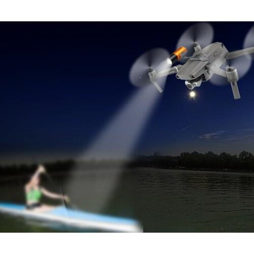Night Flight Lights searchlight Top lamp 360 degree rotation Support for Gopro hero sports camera for dji mavic 2 pro & zoom