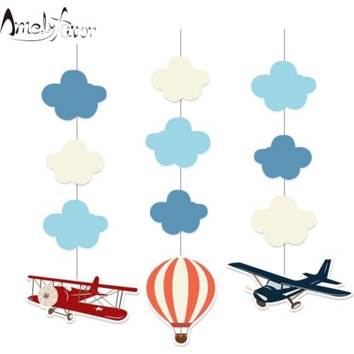 Airplane Hanging Decorations Cutout Festive Party Supplies Party DIY Decorations Event Party Baby Shower