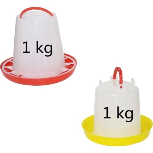 1Kg Chicken Drinker and Feeder Chicken coop feeding Supplies Poultry Automatic Drinking Fountains Farm Animal Feeder