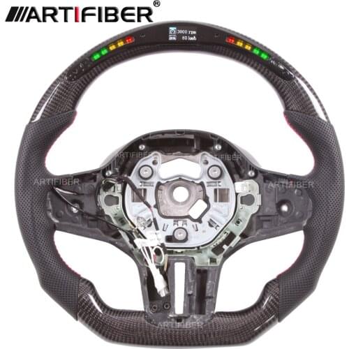 Carbon Fiber LED Steering Wheel for BMW 1 3 5 7 8 M Series X3 X5 G15 F40 G20 G30 G01 G11 G05 M1 M3 M5 M8