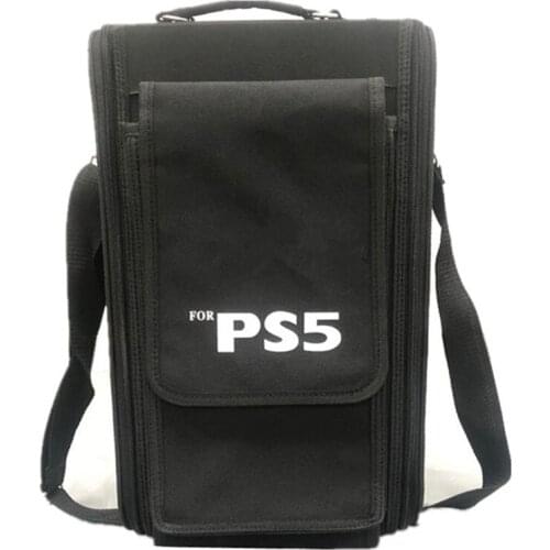 Gamepad Pack Shoulder Bag Handle Portable Zipper Pouch Dust/ Shockproof Protective Case Storage Bag For PS5