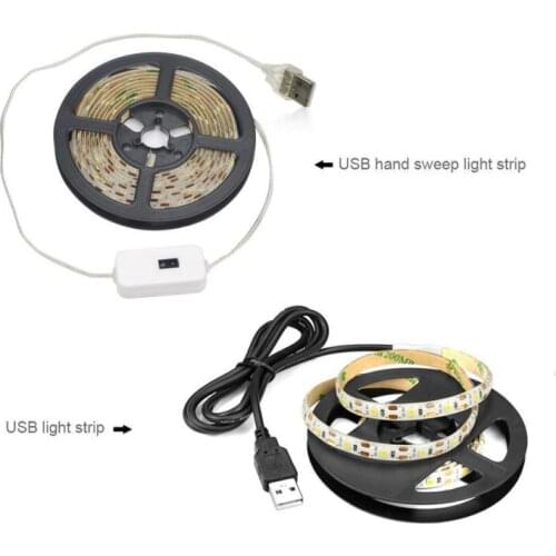 3/2/1M USB LED Light Strip 5V Infrared Sensor Hand Sweep Sensor Light Bar Kitchen Smart Light