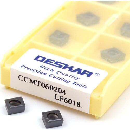 10pcs CCMT060204 CCMT060208 CCMT09T304 CCMT09T308 CCMT120404 CCMT120408 LF6018 Turning insert CNC lathe tool Carbide alloy blade