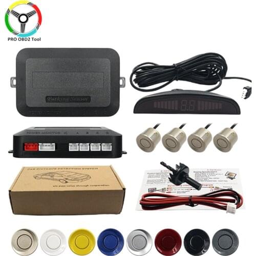 Universal LED Display Car Parking Sensors 4 Radars Automobile Park Master Car Detector LED Display Car Parking Sensors FORCAR