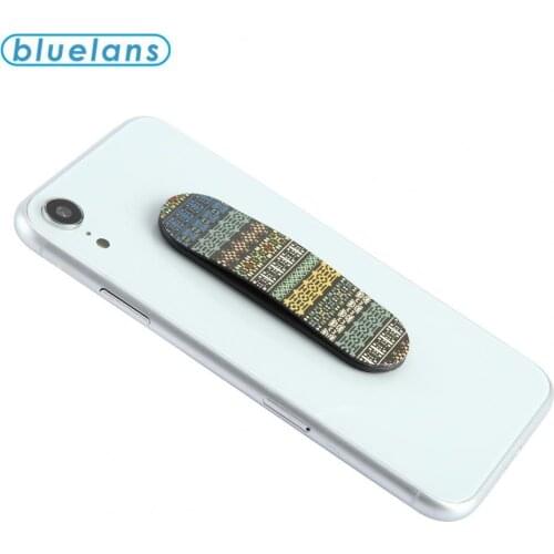 Universal U-shaped Multi Band Finger Ring Holder Mobile Phone Grip Support Stand with Back Sticker for Tablet