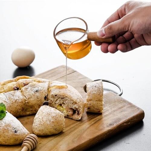 Japan Taste Dish Sauce Cup Glass Wood Sauce Dish Steak Seasoning Cup and Saucer Small Milk Cup for Household Kitchen Dishes