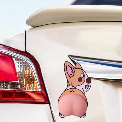 1Pair Car Sticker Door Anti-collision Strip Scratch-proof Rear View Mirror Protection Sticker Cartoon Cute Decoration Sticker