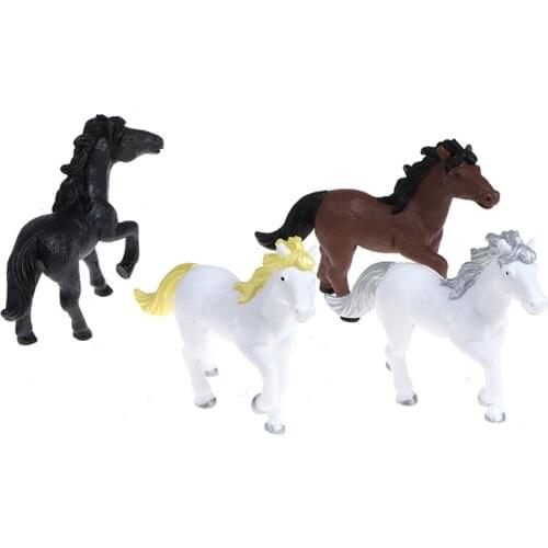 1PC Simulation Horse Pony micro landscape bonsai ornament PVC doll handmade doll